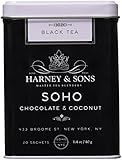 Harney & Sons SoHo Chocolate Coconut Tea - 20 Count Sachet Tin