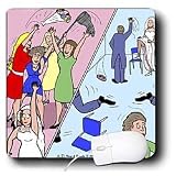 Rich Diesslins Funny General Cartoons - The Diference between Men and Women at Weddings - Mouse Pads
