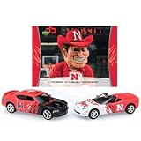 Nebraska Cornhuskers 1:64 2007 Home & Road Dodge Charger/Corvette 2 Pack with Card