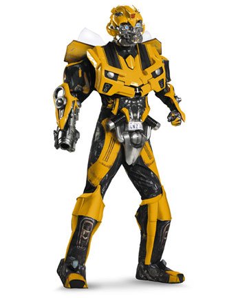 Mens Theatrical Quality Transformers Movie 3 Bumblebee Costume