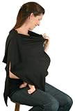Bamboobies Cute Little Nursing Cover, Black, Small