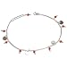 Beaded Anklets Pair Sterling Silver Foot Jewelry 10.5 Inches (ganklt016)