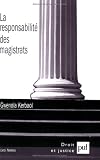 Revue Presses Universitaires de France - PUF  / La responsabilité des magistrats
