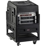 SKB Mighty Gig Rig with 14U top 6U Front Rack, Built-in Pedestal, Optional Rear Rack Rails