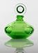 Green Art Glass Perfume Bottle X941 (A2)