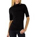 Merona® Elbow Sleeve Turtleneck Top - Ebony