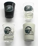 Philadelphia Eagles Collector Shot Glass 4 Piece Set