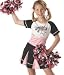 Kids Halloween Costume Girls Cheerleader Dress Outfit M Girls Girls Medium (8-10)