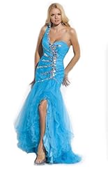 Applique Lace Crystals Crystal Beaded Chiffon/Taffeta/Tulle Evening Dress/Prom Dress 
