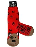 Tubular Dog Non-Skid Slipper Socks by K. Bell