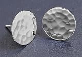 Sterling Silver Plain Earrings - Size: 15mm