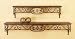 A Complete Tuscany Style Metal/ Wood WALL SHELF HOLDER in Set of 2
