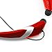 Rymemo 2016 Newest Match Color Universal Wireless Bluetooth 4.1 Music Earphones Stereo headphones Sports/Running Magnetic Headset Earbuds for Iphone Samsung LG, Silver-Red