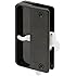 Prime-Line Products A 108 Screen Door Latch and Pull with Security Lock, Black Plastic