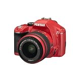 Pentax K-x 12.4MP Digital SLR with 2.7 inch LCD and 18-55mm f/3.5-5.6 AL Lens (Red)