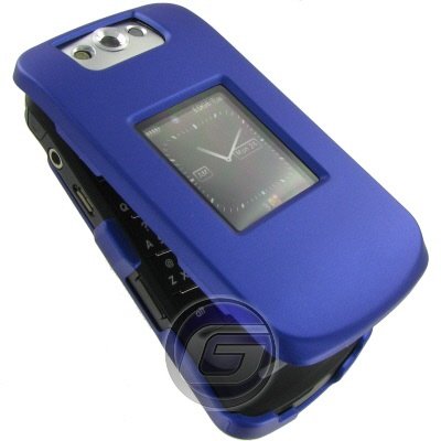New Blue Rubberized Cover for BlackBerry KickStart 8220 Protector Case