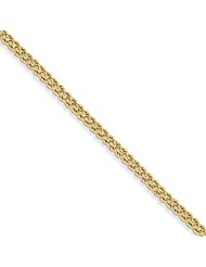 14k Yellow Gold 2.5mm Double Strand Rope Bracelet