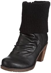 Rieker 91090, Damen Stiefel, Schwarz (schwarz/black 01), EU 38