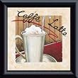 Art Poster Metal Framed Print - Caffe Latte - Artist: Richard Henson- Poster Size: 6 X 6