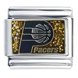 Pugster Nba Indiana Pacers Glitter Licensed Sports Italian Charms Bracelet Link