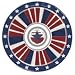 Land of Liberty Chip and Dip Tray
