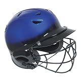 MacGregor Two-Tone Vented OSFA Batting Helmet with Wire Face Mask