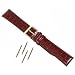 2 Watchband 19mm Long Crocodile Grain Brown