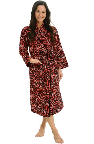 Alexander Del Rossa Women's Flannel Cotton Bathrobe Robe