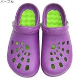【レディース】歩くだけで簡単エクササイズ◎トレーニングサンダル☆女性用フィットネス用品（靴）通販☆【パープル Lサイズ】