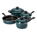 CSB Brands 7 Piece La Grande Coupe Non-Stick Pot Set Hunter Green