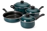 CSB Brands 7 Piece La Grande Coupe Non-Stick Pot Set Hunter Green