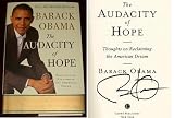 Barack Obama Autographed 1st Edition The Audacity of Hope