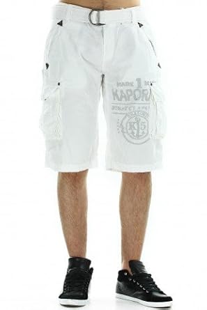 Kaporal Bermuda Homme Yoxil White 33: V&ecirc;tements et