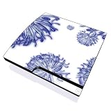 Playstation Slim Skin (PS3 slim) Plus Two Matching Controller Skins - Amoebic