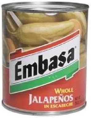 EmbasaWhole Jalapenos 48x 26OZ