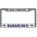 Sporting Goods : Baltimore Ravens NFL Chrome License Plate Frame