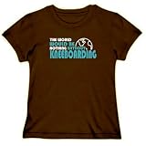 The wolrd would be nothing without Kneeboarding Sports Womens T-Shirt (Brown, Sizes X-Small - XXX-Large)