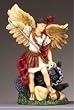 St. Michael Patron Saint Statue - 3.5" - Ceramic Painted