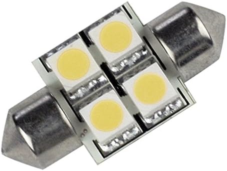 Lunasea Pointed Festoon 4 LED Light Bulb - 31mm - Cool White