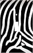 Zebra Skin Print Decorative Switchplate Cover