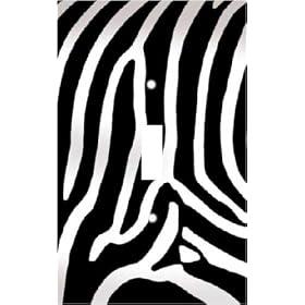 Zebra Skin Print Decorative Switchplate Cover