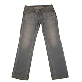 Womens American Eagle Outfitters Stretch Straightlegs Cuffed jeans. Authentic vintage AE light wash with subtle fading and whiskering effects done on front. Iconic back pocket stitch design with leather badge on waistband. Very high quality designer denim for various casual occasions.