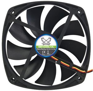 Scythe Kazemaru 2 140mm x 25mm Case Fan- 800RPM Low SpeedSM1425SL12L