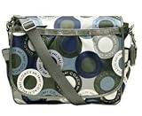 Coach Snaphead Signature Baby Diaper Messenger Bag Purse Tote 18377 Blue Grey Multi