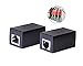 CERRXIAN RJ45 Coupler Female to Female Ethernet Network Surge Protector Outdoor Thunder Lightning Arrester Protection Device Extension Adapter(2-Pack)