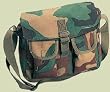 Woodland Camouflage Canvas Shoulder Bag