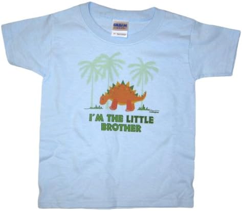 Sibling Tees Dinosaur Little Brother Infant/ToddlerT-Shirt-Blue-4T