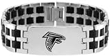 Atlanta Falcons Steel & Rubber Link ID Bracelet