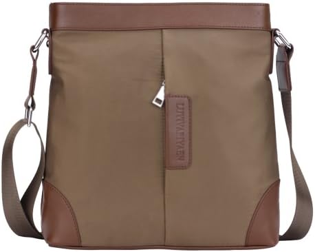 LUVE Men's Smart Leisure Business Travel Brown Shoulder Bag Handbag