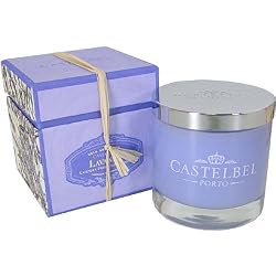 Lavender Castelbel Scented Jar Candle, 35 Hour Burn Time
